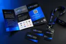 Universal Consulting Network — Stationery, brochure and branded lanyard