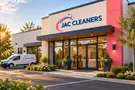JAC Cleaners — Exterior signage concept mockup