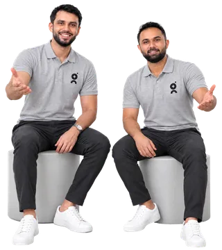 Muneeb and Sami, founders of Guru Designers
