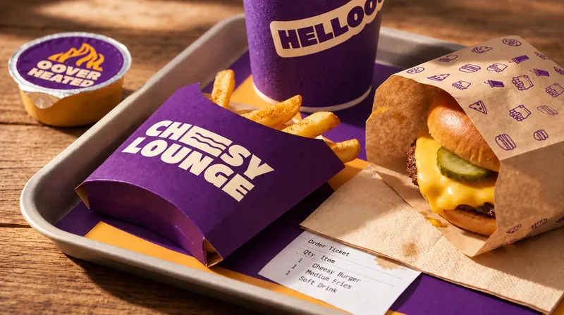 Cheesy Lounge — brand application 6