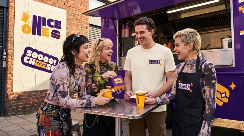 Cheesy Lounge — brand application 9