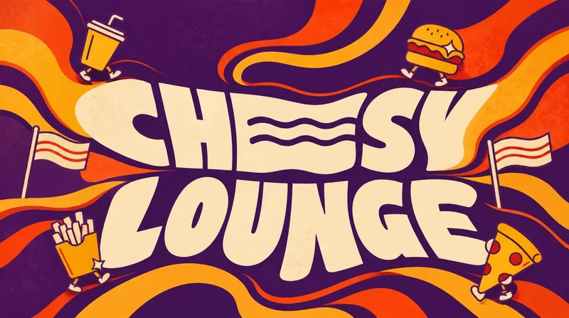 Cheesy Lounge — brand application 1