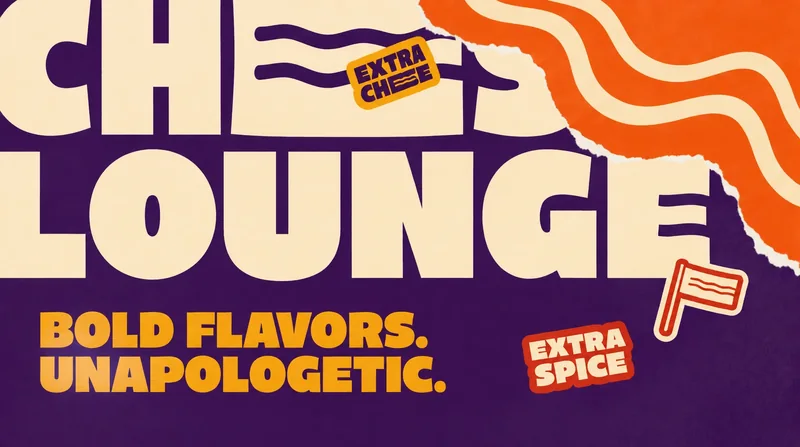 Cheesy Lounge — brand application 2
