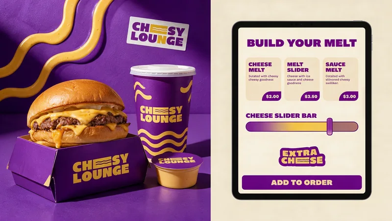 Cheesy Lounge — brand application 13
