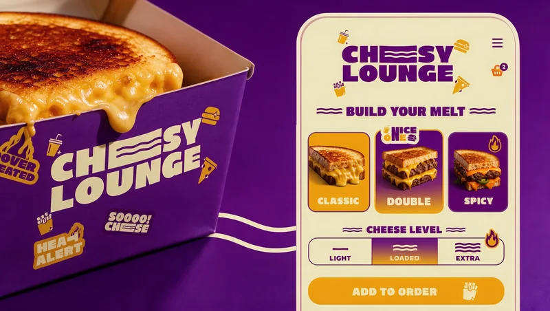 Cheesy Lounge — brand application 14